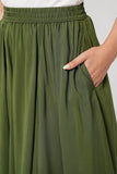 Women's Ethnic Skirt : Riffle Green