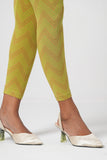 Women's Leggings: Green Printed & Peach Printed