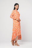 Women's Dress - Mystika : Apricot Floral