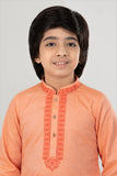 Boy's Panjabi : Orange & Sky Blue ( 0-15 years)