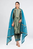 Women's Ethnic - Three Pieces : Chalet Green & Camelot