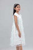 PRINCESS WOVEN TOP : WHITE FLORAL ( 2-8 years)