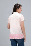 Junior Girls Casual Shirt (10-14 Years) : Spanisl White
