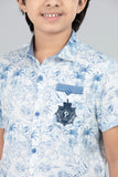 Prince Casual Shirt (2-8 Years) : Leaf Print