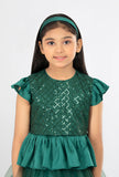 PRINCESS'S WOVEN SET : GREEN & RED (2-8 Years)
