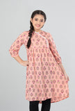 Junior Girls Ethnic Top (10-14 Years) : Candle Lt Peach