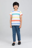 Prince T-Shirt (2-8 Years): White Stripe
