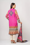 Women's Lawn - Two Pieces : Off White & Hot Pink