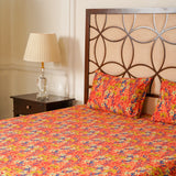 Bedsheets- Scarlet Blossom (King Size & Queen size )