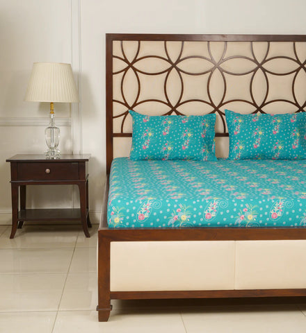 Bedsheets- Emerald Paisley (King Size & Queen size )