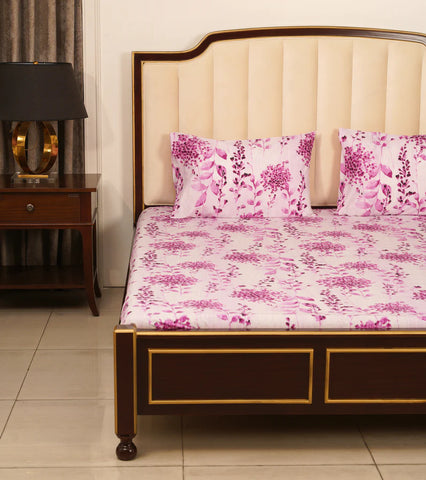 Bedsheets- Purple Floral (King Size & Queen size )