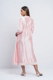 Women's Long Dress : Light Blue & Light Pink
