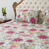 Bed Sheet - Multi Floral (King Size & Queen Size )