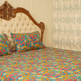 Bed sheet : Ocean Multi ( king & Queen size )