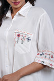 Women's Viscose Casual Shirt: Off White