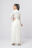 Women's Long Dress : Off White
