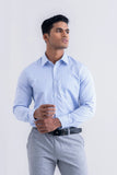 Men's Ultra Formal Shirt : Sky Blue Stripe