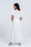 Women's Long Dress: Off White