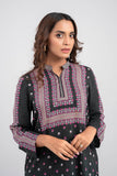 Women's Ethnic Set - Two Pieces : Black Printed & Peach Printed