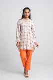 Women's Ethnic Kurti : Lilac Breeze Printed & Ashes of Rose Printed