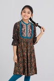 Girl's Ethnic : Yellow Floral & Black Floral ( 2-8 Years)