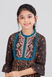 Girl's Ethnic : Yellow Floral & Black Floral ( 2-8 Years)