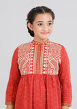 Junior Girls Ethnic (10-14 years) : Chilli pepper and rose red