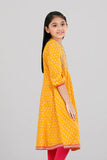 Girl's ethnic : Avocado & Golden Yellow (2-8 Years)
