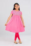Princess top : Flamingo Pink & pale Turquoise ( 2- 8 years)