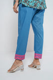 Women's Ethnic Pant: Crystal Teal