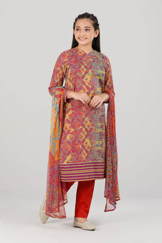 Junior girls lawn : CHERRIES JUBLIEE & SPECTRUM BLUE  (10-14 years)