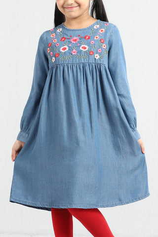 Princess Top : LT Blue (2-8 years)