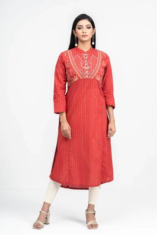 Women's Ethnic : Chilli Pepper & Plum Purple