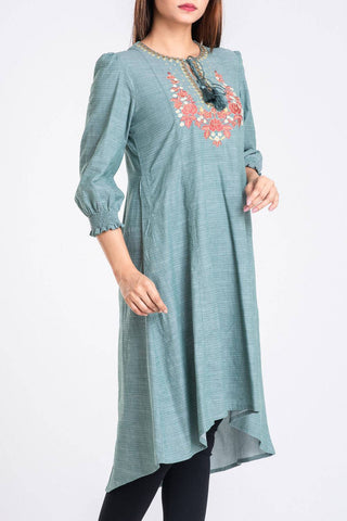 Women's Ethnic : Green Stone