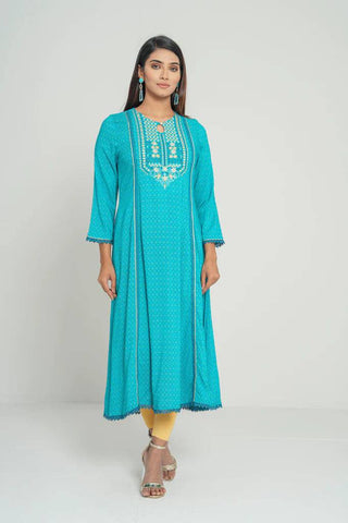 Women's Ethnic : Tropical Green Printed & Avocado Printed