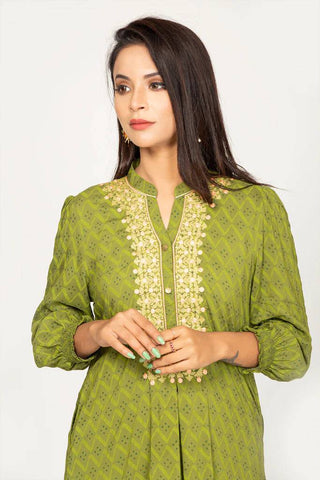 Women's Fatua : Avocado printed & Vanilla Printed