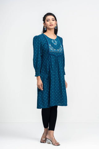 Women's Fatua : Poseidon Printed & Red rose printed