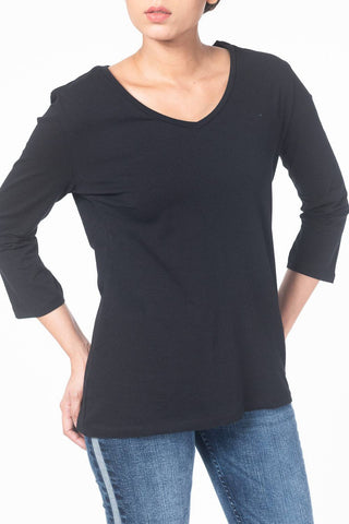 Women's Full Sleeves T-Shirts NEGRO