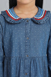 Girl's Top : Blue ( 2-8 Years)