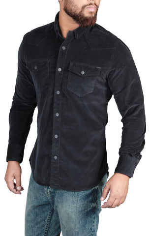 Full Sleeve Men's Casual Shirt BLACK STONE