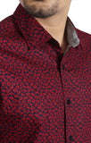 Men's Casual Shirt 5KP RUBY RED - Yellow Clothing