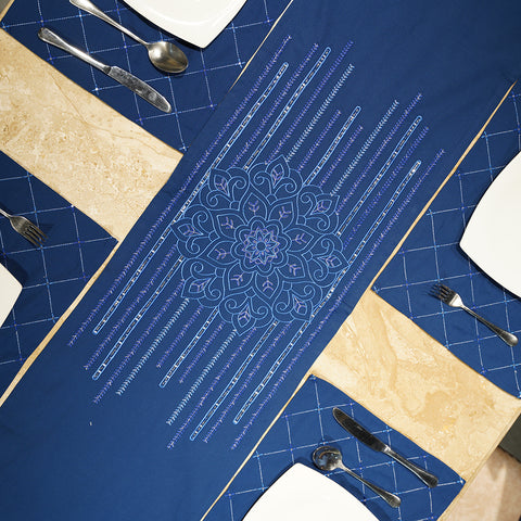BLUE SEQUENCE Table Runner