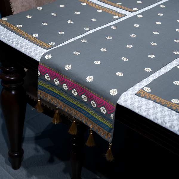 Olive Printed table Runner