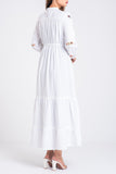 Women's long Dress : White