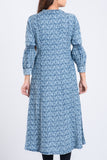 Women's Ethnic : Black Printed & Faded Blue Printed
