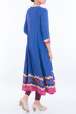 Women's Ethnic ROYAL BLUE PRINTED - Yellow Clothing