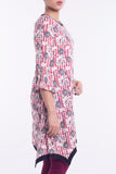 Women's Ethnic Frock WHITE PRINTED - Yellow Clothing