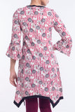Women's Ethnic Frock WHITE PRINTED - Yellow Clothing