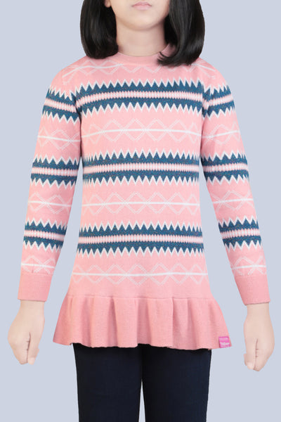 Junior Girl's Sweater  PINK (10-15 Years)